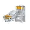 Cable de Red Gigabit Categoría 6 Sin Blindar Rj45 Cabezal de Cristal Chapado en Oro Categoría de Ingeniería 6 Conector Cristal de Red Blindado