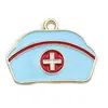 Dia do Enfermeiro Transfronteiriço Chaveiro de Suprimentos Médicos Acessórios de Liga de Zinco Esmaltados Joias DIY Pingente Acessórios para Pulseira Charme