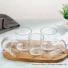 Copo de Vidro Transparente para Vela de Aromaterapia Atacado Boca Larga à Prova de Vento Copo Doméstico Enfeites Suporte de Vela de Cristal Pote de Vidro