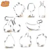 Molde de Biscoito de Aço Inoxidável Série Frutas de Verão Molde Cortador de Cereja Dobrável Açúcar Assar Utensílios de Cozinha