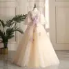 Nuevo Vestido de Solo de Escenario Largo con Escote en V Profundo Hilo de Color Vestido de Novia Host Estudio de Prueba Artística Bolsa Temática Vestido