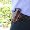 Herramientas de Autodefensa Linterna para Hombre Estuche de Cuero Herramienta Táctica EDC Estuche de Cuero Bolsa de Cintura Plegable Estuche para Cuchillo de Autodefensa Bolsa de Cintura