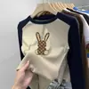 Camada Base de Fleece para Meninas Outono Inverno 2026 Novo Estilo Roupa Íntima Infantil Bebê Camiseta de Manga Longa Color Block Top Quente