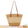 Bolsa Tote Rayada de Gran Capacidad para Dropshipping, Bolso Tejido a Mano de Alta Calidad, Bolso Versátil para Mujer para Vacaciones en la Playa