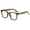 2024 Cross-border Square Fashion Sunglasses Europeu e Americano Personalidade Sunglasses Internet-famoso Mesmo Estilo Anti-azul Luz Espelho Plano