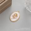 Acessórios Pingente Flor de Dezembro Retrô Transfronteiriço Oval Flor de Nascimento Feminina de Dezembro Corrente Clavicular Joias Modernas e Simples