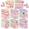8 Pegatinas de Serie Ensamblada de Salamandra de Dibujos Animados Transfronterizas Decorativas Infantiles para Funda de Teléfono Móvil, Taza de Agua, Bricolaje, Impermeables, Pegatinas Nuevas