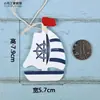 Ornatos Decorativos Pequenos para Pendurar DIY Mediterrâneo Mini Decorações de Parede Criativas Acessórios Feitos à Mão Argolas de Natação de Peixe Âncora Decorações para Pendurar de Jardim de Infância