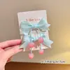 Novo Presilha de Cabelo e Elástico de Cabelo Infantil com Laço e Cereja, Faixa de Cabelo Infantil Doce e Versátil, Elástico de Cabelo, Grampo para Cabelos Soltos
