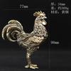 Adornos creativos de latón para gallos grandes, gallo Chaoyang, gallina pequeña, decoración para el hogar, sala de estar, té, mascotas, artesanías de cobre al por mayor