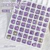 Atacado Broca de Unha de Cristal K9 Broca Ponta Inferior Lavanda Broca Quadrada Gorda Coração Torto Joias de Unha Acessórios de Diamante Grande Colorido Roxo Claro