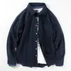 Camisa Retro Japonesa de Manga Larga para Hombre de Moda Primavera y Otoño Camisa Casual Ropa Exterior Chaqueta Gruesa Ropa de Trabajo Chaqueta Holgada