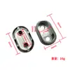 Soporte de tubería para ropa combinado de aleación de zinc 16 soportes de tubería combinados para ropa base de brida para barra de colgar ropa base de tubería ovalada venta al por mayor