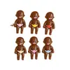 Nuevos Accesorios de Muñeca de Resina Negra DIY Pegamento de Crema Decoración para Funda de Teléfono Colgante de Personaje de Dibujos Animados Venta al por Mayor