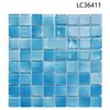 Azulejos de mosaico de cristal para piscina, piscina de observación, inodoro, estanque de peces, bañera, azulejos azules para casa de huéspedes