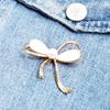 Broche Novo de Laço Pérola Pinos Femininos Corsage Fresco e Doce Acessórios Personalizados para Terno