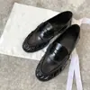 Mocasines Retro Estilo Británico de Cuero Genuino para Mujer, Plisados, Tacón Grueso, Zapatos Pequeños de Cuero, Suela Gruesa, Slip-ons, Zapatos Perezosos de Frijol