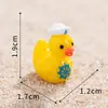 Micro Paisaje Dibujos Animados Estilo Marino Lindo Patito Figura Decoración Playa Oceánica Paisajismo Decoración DIY Adorno de Escritorio