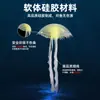 Decoración de Acuario de Medusas Simuladas, Medusas Pequeñas Brillantes, Adorno de Acuario de Moda, Medusas de Silicona Transfronterizas