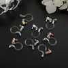 Acessórios para Brincos DIY Clipe de Orelha U-Shaped de Resina Japonês e Coreano Invisível Conversor para Brincos de Argola de Metal Brincos Sem Furo
