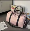 Bolsa de Cosméticos Simples de Cor Pura de Aparência Elegante Estilo Ins Coreano para Casais Leve para Viagens de Curta Distância Bolsa Transversal de Grande Capacidade