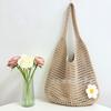 2025 Bolso Tote de Gran Capacidad Nuevo Bolso de Playa Bolso Tejido Bolso Hueco Estilo Bohemio Bolso Tejido con Flores