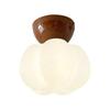 Lámpara Promedio Estilo Crema Antiguo Medio Lámpara de Entrada de Pasillo Simple Moderna Entrada Entrada Lámpara de Entrada Balcón Retro Minimalista Lámpara de Calabaza Superior