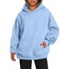 Comercio Exterior Transfronterizo Amazon Sudadera para Mujer Color Sólido Manga Caída con Capucha Fabricante Venta al por Mayor XS a 3XL Stock Disponible