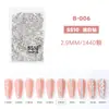 Pedrería para Uñas Transfronteriza con Base Plana 1440 Piezas al por Mayor Super Brillantes Pedrería Checa Swarovski Pedrería Blanca Transparente Color AB