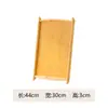 Nuevo Estilo Chino 2025 Nuevo Bambú Color Natural Mango Bandeja para Té Hogar Juego de Té Kung Fu Taza de Té Bandeja de Servicio y Almacenamiento de Té