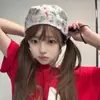 Turbante Lindo de Cachorro Estilo Japonés Pañuelo para la Cabeza con Protección Solar para Mujeres Salida de Verano Pañuelo Triangular Ins Pañuelo para el Cuello Estilo Francés Diadema para el Cabello para Fotos