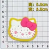 Parche de Goma Suave de PVC Cabeza de Gato de Dibujos Animados Gato Kt Accesorios para Funda de Teléfono Móvil y Tableta Materiales para Bricolaje en Casa Imán para Refrigerador