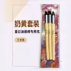 Venta al por mayor de fábrica pluma de pincel de papel 6 Paquete de 3 arte boceto pincel pintura con pincel pluma para difuminar estudiantes juego completo