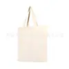 Bolsa de Mão Lona Branca Vertical, Bolsa de Ombro de Lona Simples e Versátil para Estudantes, Personalizada pelo Fabricante de Dongguan