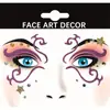 Maquillaje de Fiesta y Vacaciones Europeo y Americano Pegatinas Faciales Autoadhesivas Polvo Brillante Tema Dibujos Animados Halloween Navidad con Pegatinas de Diamantes