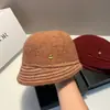 Sombrero de Pescador de Punto con Letra B para Otoño e Invierno para Mujer Estilo Coreano Versátil Simple Sombrero Cubo Sombrero Cubo Plegable para Cubrir la Cara