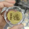Adesivo de Telefone de Ouro Puro 999 para Riqueza Instantânea, com Adesivo Traseiro, Adesivo de Ouro 2mg, Presente Promocional para Lojas de Ouro em Transmissão ao Vivo
