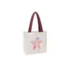 Bolsa de Lona com Logo Estampado, Bolsa Pai e Filho, Bolsa de Ombro Estilo Ins, Mercadoria Cultural e Criativa, Bolsa Promocional de Compras Ecológica