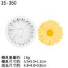Molde Girasol Margarita Flor de Durazno DIY Flor Sakura Difusor Yeso Chocolate Pastel Adorno Molde de Silicona
