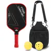 Raquete de Pickleball de Fibra de Carbono T700 Toray Textura de Tecido de Grafite Fosca 16mm de Espessura Competição Fibra de Carbono