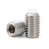 Tornillo de Ajuste con Cabeza de Goma de Acero Inoxidable 304 Hexagonal Interior Máquina Medidor Incrustado Goma de Nylon Cabeza Superior Hilo de Presión Tornillo de Vidrio M4