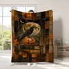 2025 Nuevo Fantasma Rosa de Halloween Manta de Halloween Manta de Halloween Thriller Transfronteriza Manta tipo Throw de Amazon