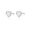 Aretes de Hielo Glaseado con Forma de Corazón 2026 Otoño/Invierno Nuevos Clavos de Corazón Multicolor Negros, Blancos, Rosas