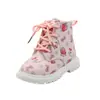 Zapatos de Algodón de Invierno para Niños Botas Cálidas tipo Martins de Caña Media para Niñas Botas de Piel para Niños con Cremallera Lateral Zapatos de Piel para Niños Pequeños y Medianos
