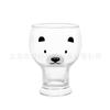 Pegatina de cristal con forma de oso panda, taza de café helada, taza de jugo, batido, bebida fría, taza de cerveza de celebridades de Internet