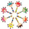 Chocalho de Madeira Orff Maracas de Madeira Exercício Auditivo para Bebê Brinquedo de Instrumento Musical Portátil Música Interação Pai-Filho