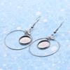Pendientes de gemas recién llegados con soporte inferior de acero inoxidable, hechos a mano, gancho para la oreja, soporte vacío, gancho para la oreja, accesorios de joyería DIY