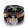 Conjunto de pulseiras quentes transfronteiriças europeias e americanas estilo étnico boêmio colorido pulseira de contas de arroz elástica multicamadas joias para mulheres