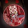 Adesivos Criativos de Casamento com Símbolos Felizes, Decoração de Quarto de Casamento Estilo Chinês, Adesivos Vermelhos Grandes com Caractere Feliz, Suprimentos Essenciais para Celebração de Casamento Atacado