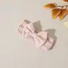 Diadema de Nailon con Patrón de Cáñamo de Color Puro de Aspecto Elegante para Niños Europeos y Americanos, Accesorios Elásticos para el Cabello de Bebé con Lazo Lindo, Diadema